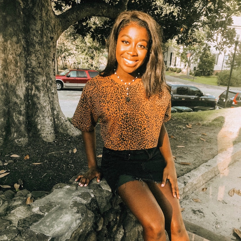 Nasty Gal Cheetah Print Crop Top